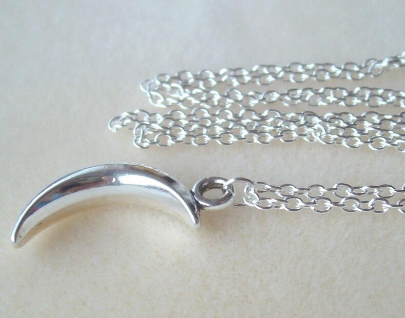 Triquetra Crescent Moon Necklace
