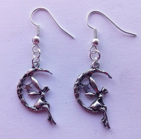 Fairy & Moon Hook Earrings