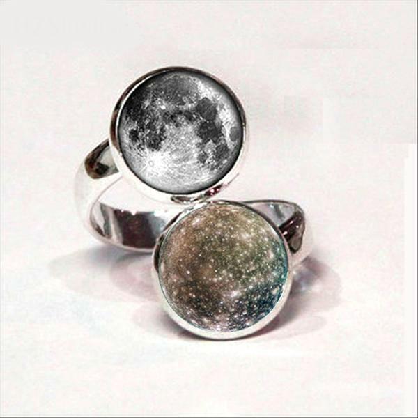 Double Planet Cuff Ring