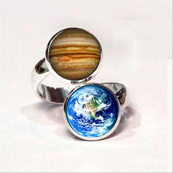 Double Planet Cuff Ring