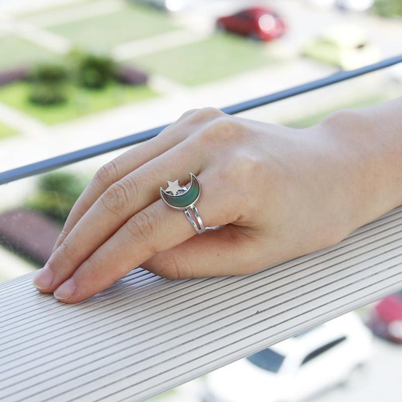 Moon & Stars Mood Tracker Ring