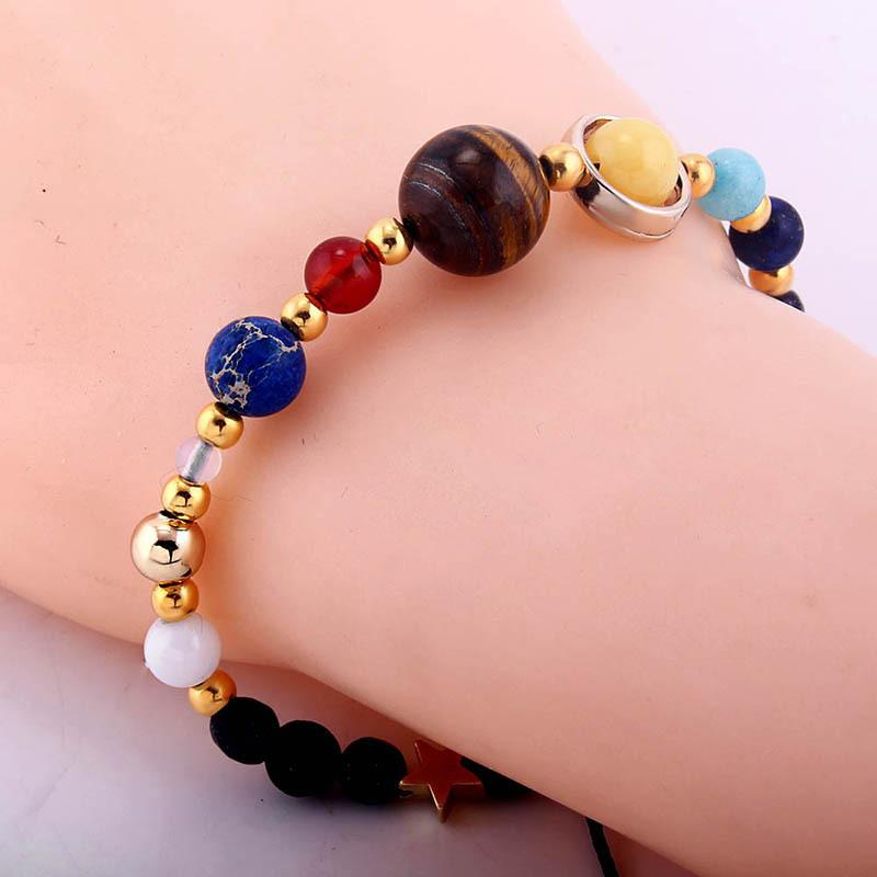 Planet Natural Stone Beads Bracelet