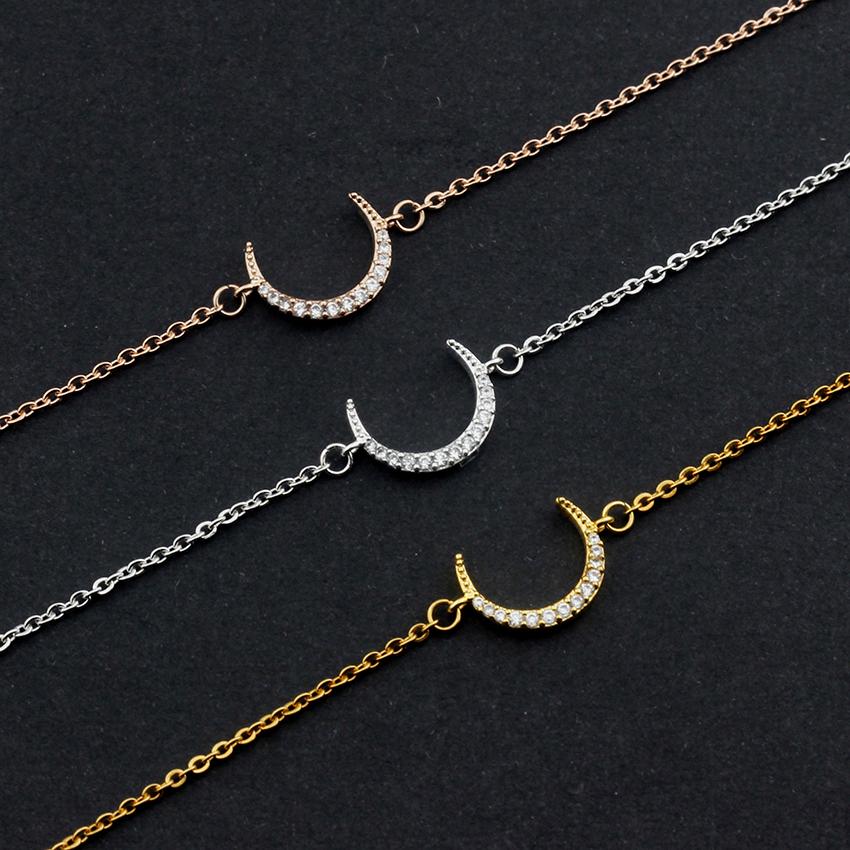 Minimal Crescent Moon Bracelets