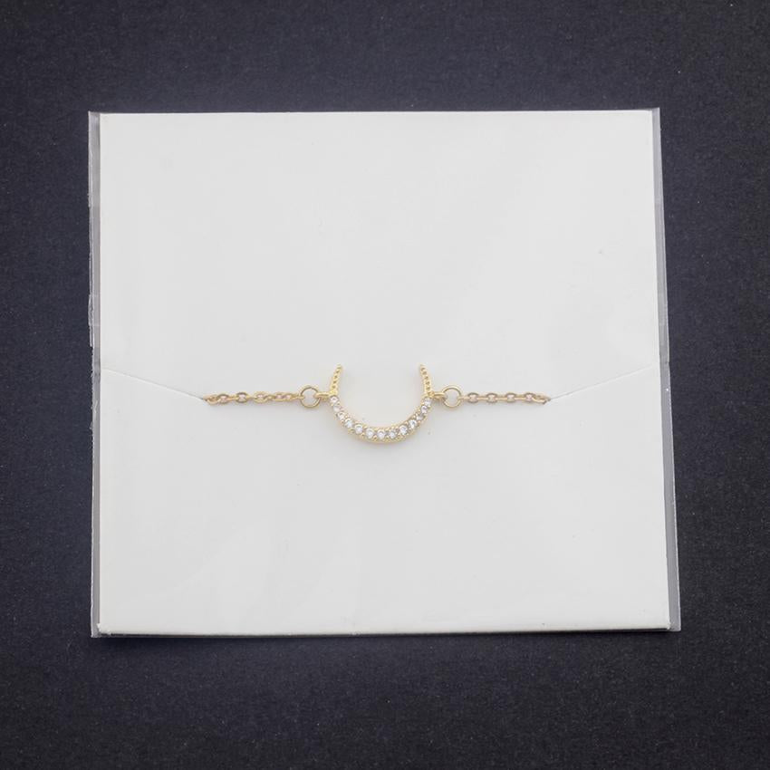 Minimal Crescent Moon Bracelets