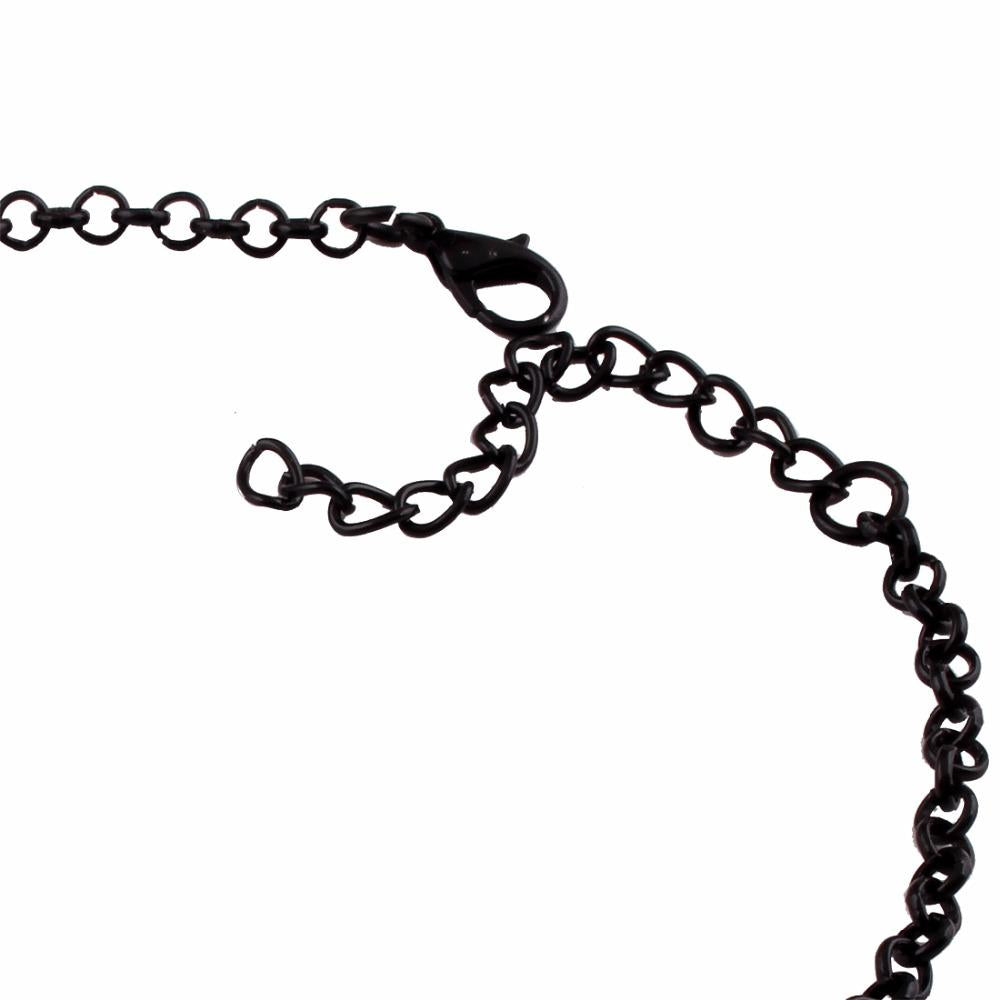 Vintage Black Moon Necklace