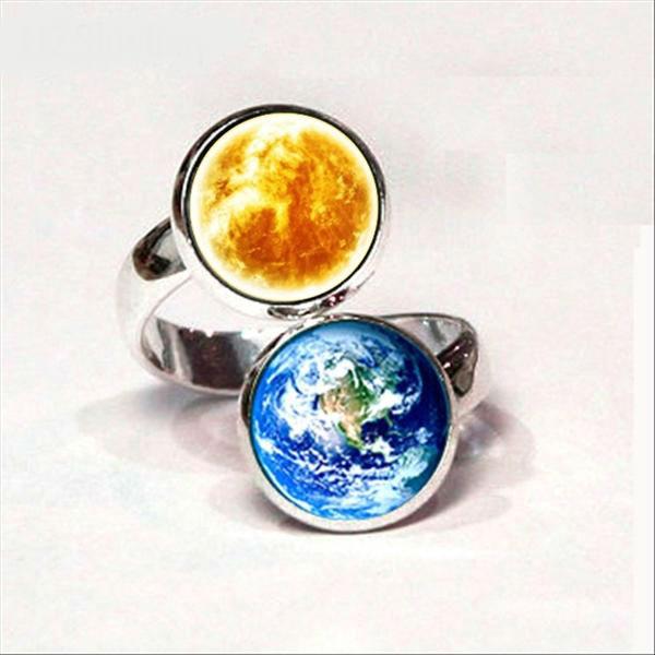 Double Planet Cuff Ring