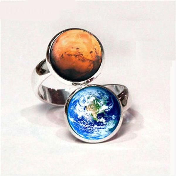 Double Planet Cuff Ring