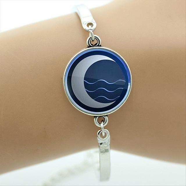 Silver Chan Cabochon Galaxy Bracelet