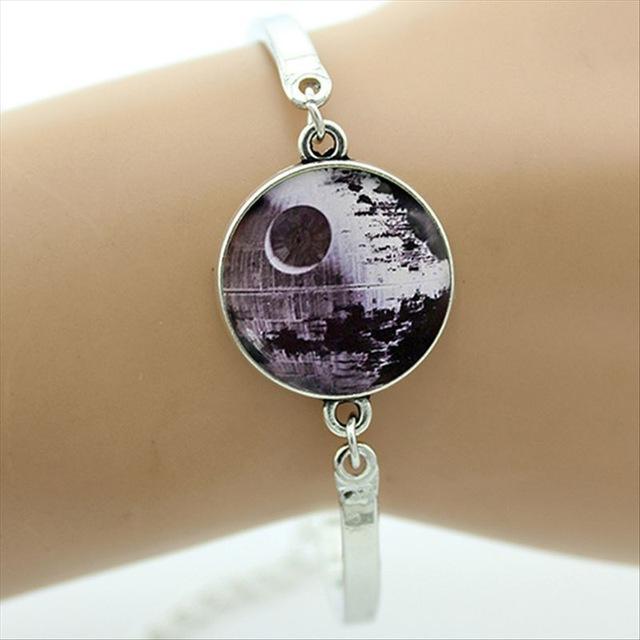 Silver Chan Cabochon Galaxy Bracelet