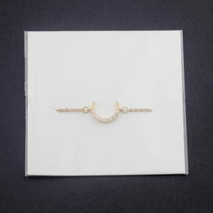 Minimal Crescent Moon Bracelets