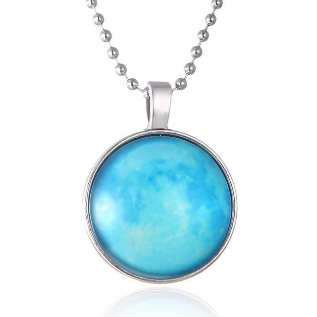 Glow in The Dark Galaxy Necklace