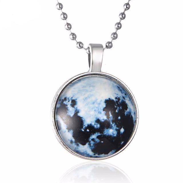Glow in The Dark Galaxy Necklace