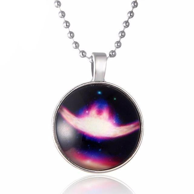 Glow in The Dark Galaxy Necklace